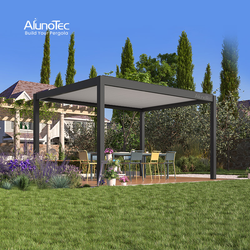  Fabricants de pergola AlunoTec ouvrant les toits, persienne solaire, auvent en aluminium, couverture de patio