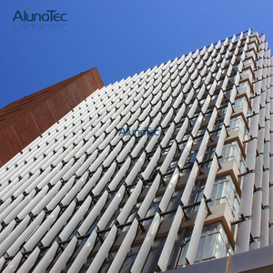 AlunoTec – persienne solaire verticale décorative en aluminium, stores d'extérieur, obturateur en aluminium pour façade de bâtiment