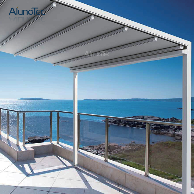 Auvent de patio rétractable auvent de pergola pliant pour jardin