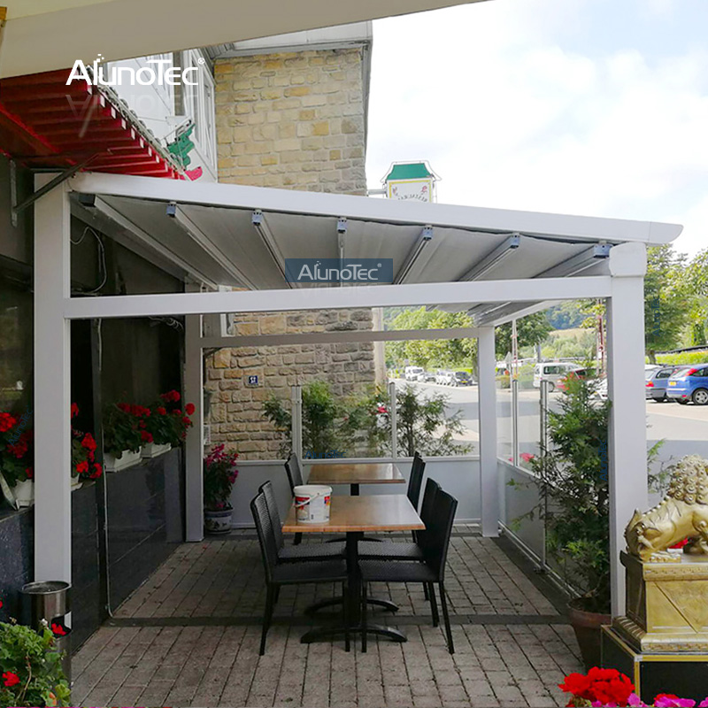 Pergola escamotable de toile de PVC de toit d'auvent électrique 4x4 avec le capteur de pluie