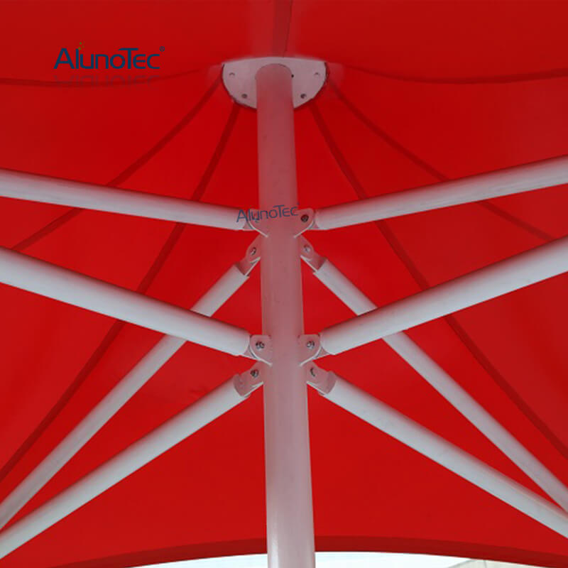 AlunoTec Structure à membrane en aluminium Parasols de table d'extérieur Café Parasol Pergola Parasols 