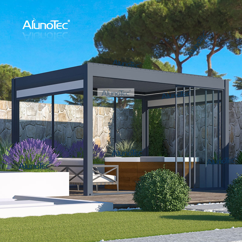 Pergo-Lite 12'x12' Prix de livraison Pergola Patio Solutions Bâche solaire de balcon pour terrasse 