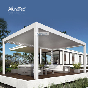 AlunoTec personnalisé Villa Patio toile Style auvent Pergola toit ouvrant pour terrasse