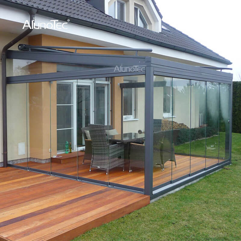 Accessoires de jardin en aluminium de haute qualité, portes de douche, porte coulissante en verre sans cadre