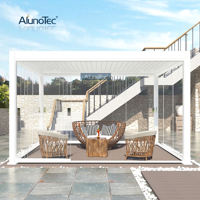 Pergo-Lite 12'x12' Prix de livraison Pergola Patio Solutions Bâche solaire de balcon pour terrasse 